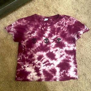 a.lab Space Aliens Tie-Dye Crop Top